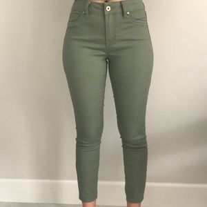 Olive Green Skinny Jeans